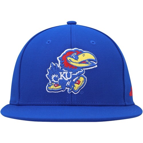 KU Men's adidas Royal Kansas Jayhawks On-Field Baseball Fitted Hat Size 7 ¼ - Picture 2 of 5