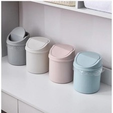 Mini Waste Bin Small Trash Can Home Office & Desktop Use Space-Saving Design