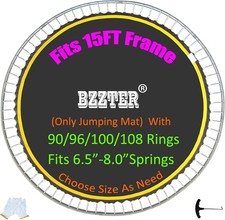 Trampoline Mat,Fits 15Ft round Frame with 90/96/100/108 Rings,Fits 5.3-8.5"