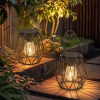 Solarlampen AußEn HäNgend Vintage LED Laterne Garten Terrasse IP65 Solar 10-12H