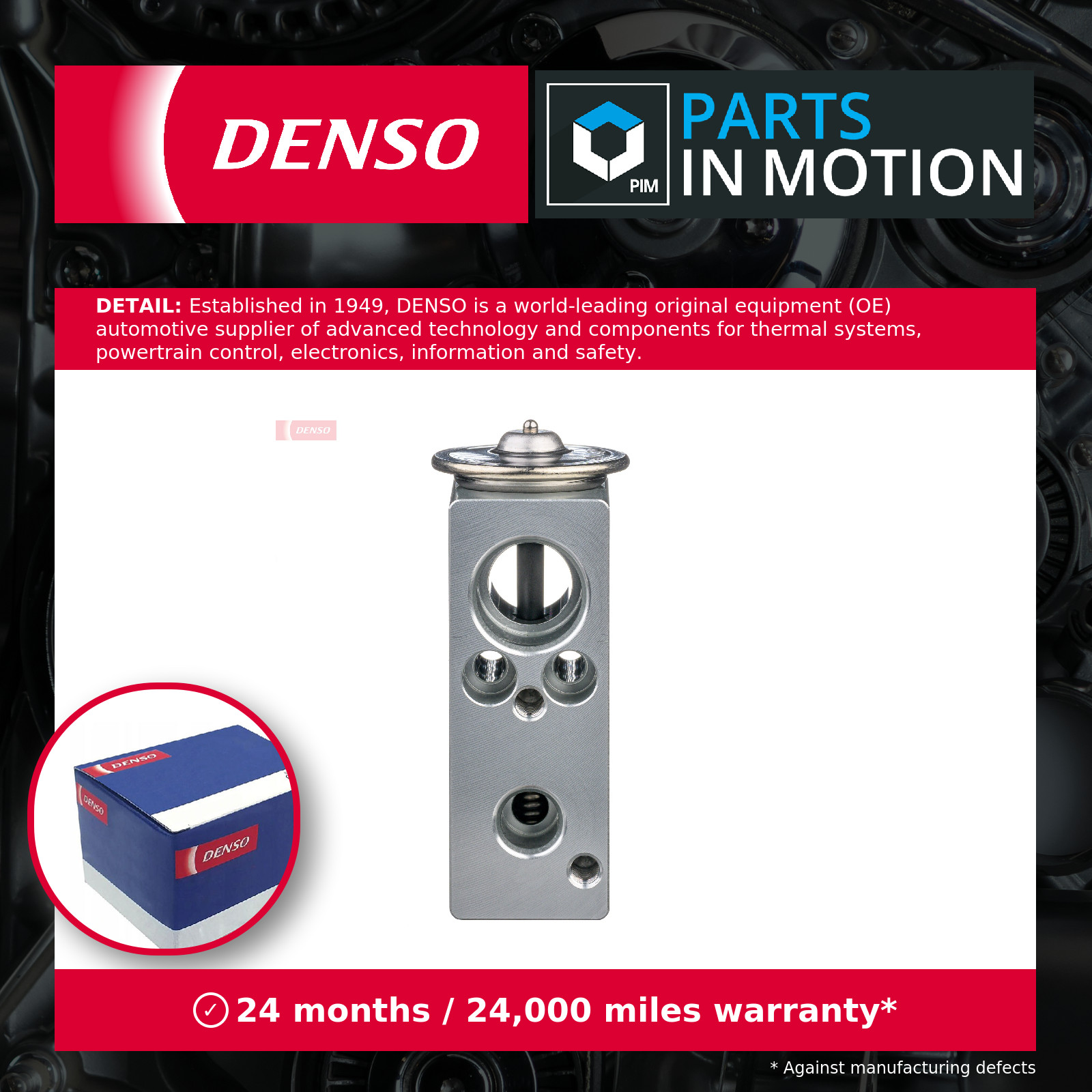 Air Con Expansion Valve fits LANCIA YPSILON 312 9 2016 on AC Conditioning Denso