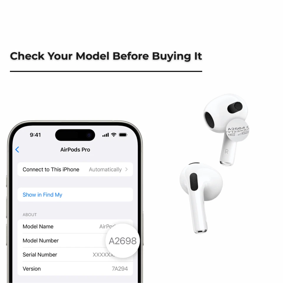 Apple Airpods Pro "Left Side" Replacement Bluetooth Earphone 100% Genuine -A2084 - Image 4 of 4
