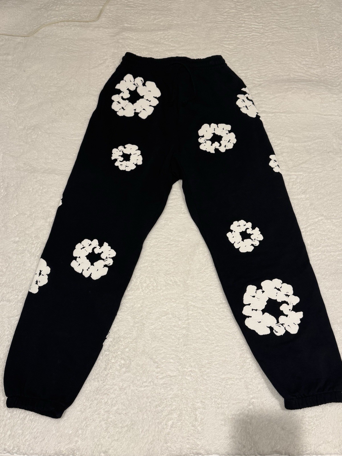 Denim Tears Cotton Wreath Sweatpants Black Size XL NEW