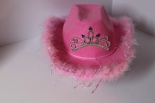 Pre-Owned Girl's Costume Accessory Pink Cowboy Hat
