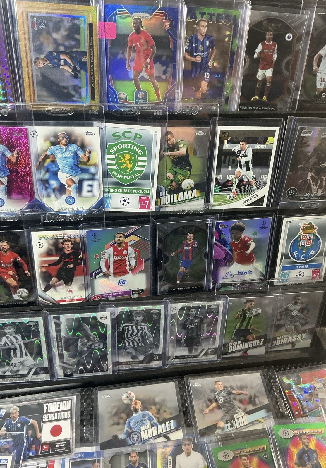 Topps Soccer Auto Rookie/Serial Lot Finest/Chrome/Prizm 2024 UCL (140) CARD LOT view 12