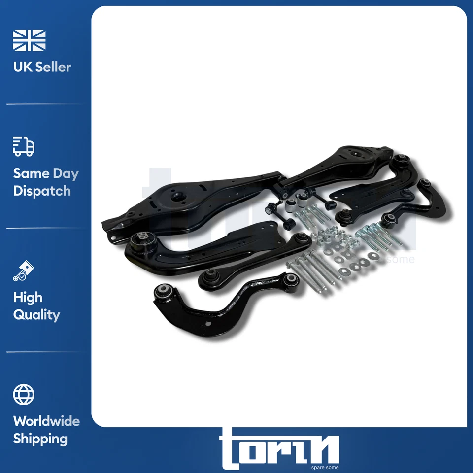 REAR SUSPENSION WISHBONES TRACK CONTROL ARMS KIT FULL SET FOR VW AUDI SKODA SEAT - Image 4 of 4