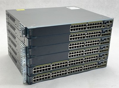 Cisco Catalyst 2960-S Series 24/48-Port PoE+ Managed Network Switch Lot of 6