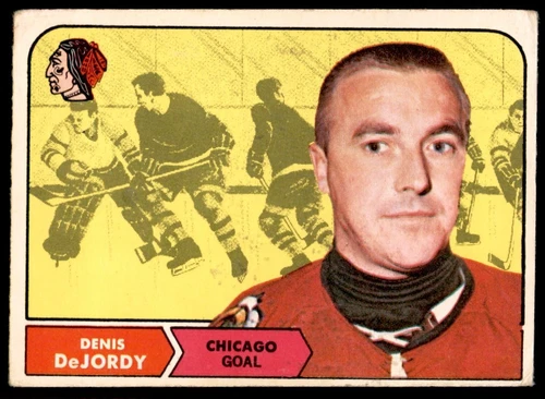 1968-69 O-Pee-Chee Denis DeJordy #12 Chicago Blackhawks