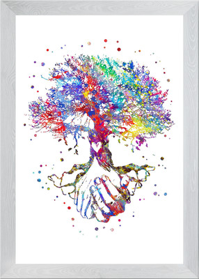 Liebesbaum gerahmtes Wandbild Poster Leinwanddruck Bild