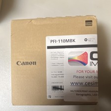Canon PFI-110MBK Black Genuine Ink Cartridge for TX-2000 TX-3000