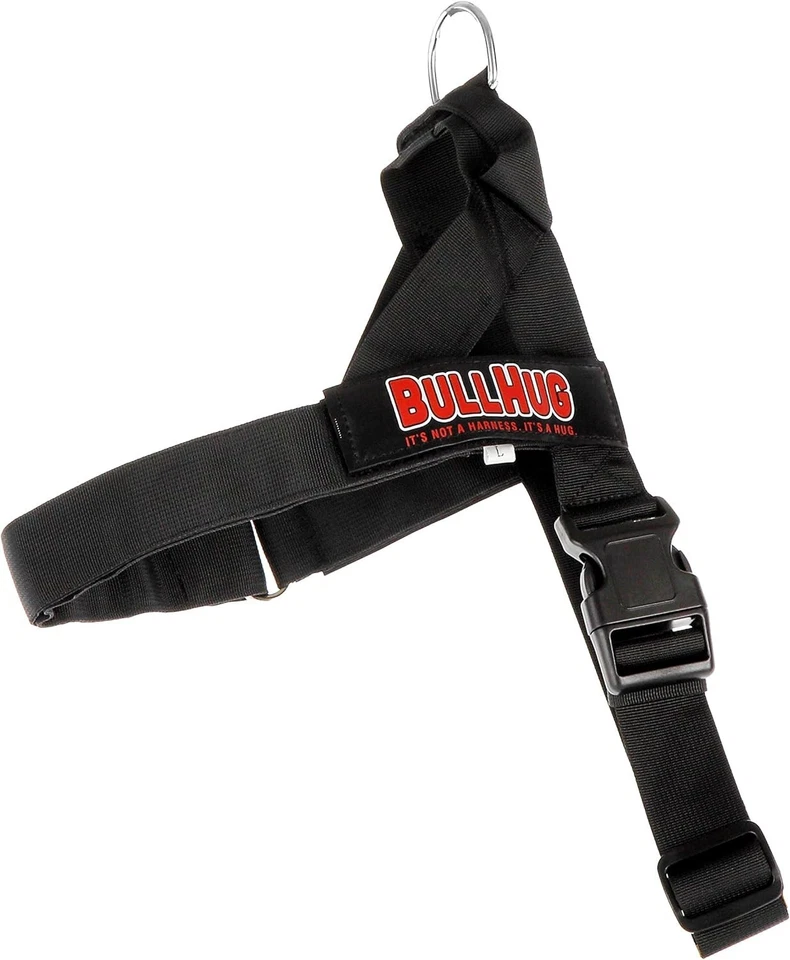 BULLHUG Arnés Ajustable para Bulldogs XL - Cuello: 21"-26" Pecho: 33"-36" NEGRO Foto 3 de 4