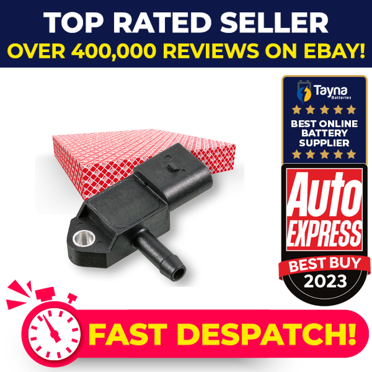 Boost Pressure Sensor fits AUDI A1 8X 1.6D 14 to 18 CXMA 04L145049 04L145049AA