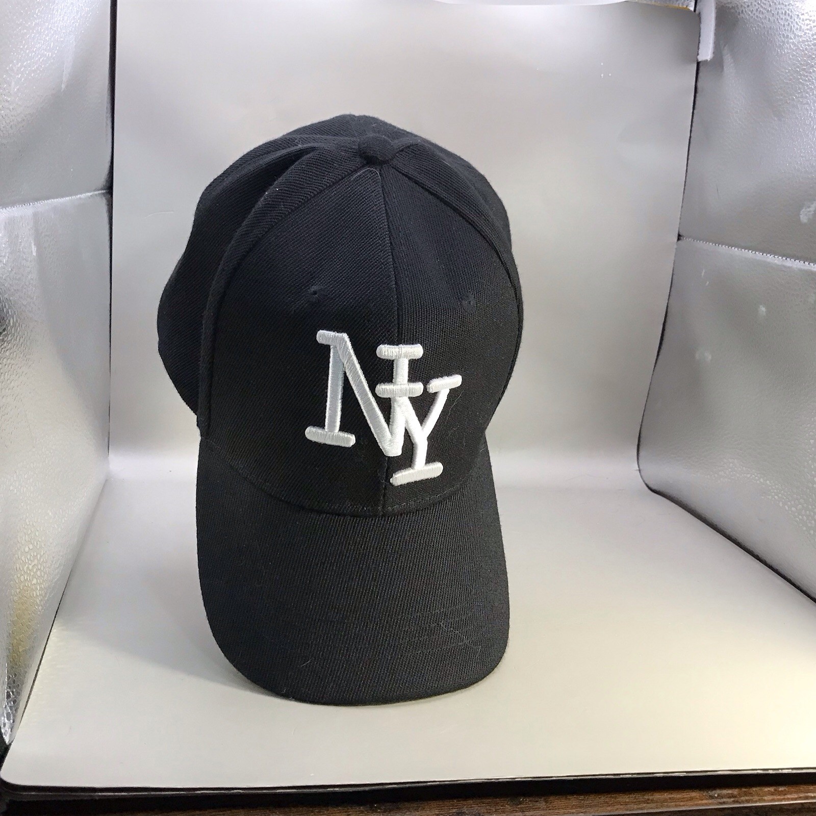 NY Black Baseball Cap Adjustable - image 2