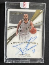 Tony Parker 2020-21 Panini Immaculate Marks of Greatness Auto /49 #MG-TPK