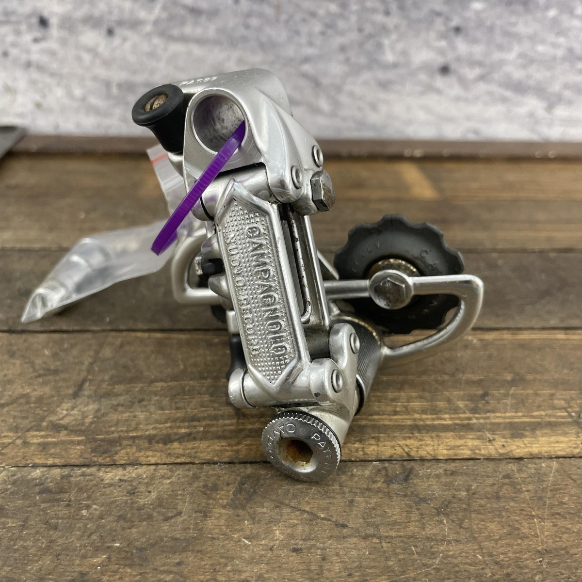 Vintage 1983 Campagnolo Nuovo Record Rear Derailleur Italy PAT.83