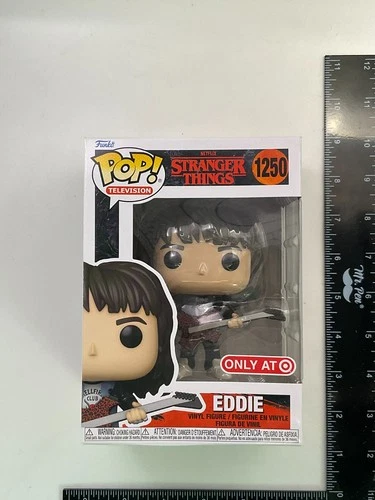 Funko Pop! Television Eddie #1250 Stranger Things Target Exclusive +PROTECTOR E4