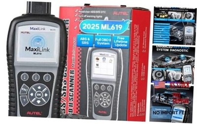 Maxilink ML619 OBD2 Scanner, 2026 ABS SRS Diagnostic Scan Tool,Up of ML519