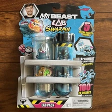 MrBeast Lab Swarms Lab Pack, Shaking Test Tube & Revealing 6 of 5 micro beasts 