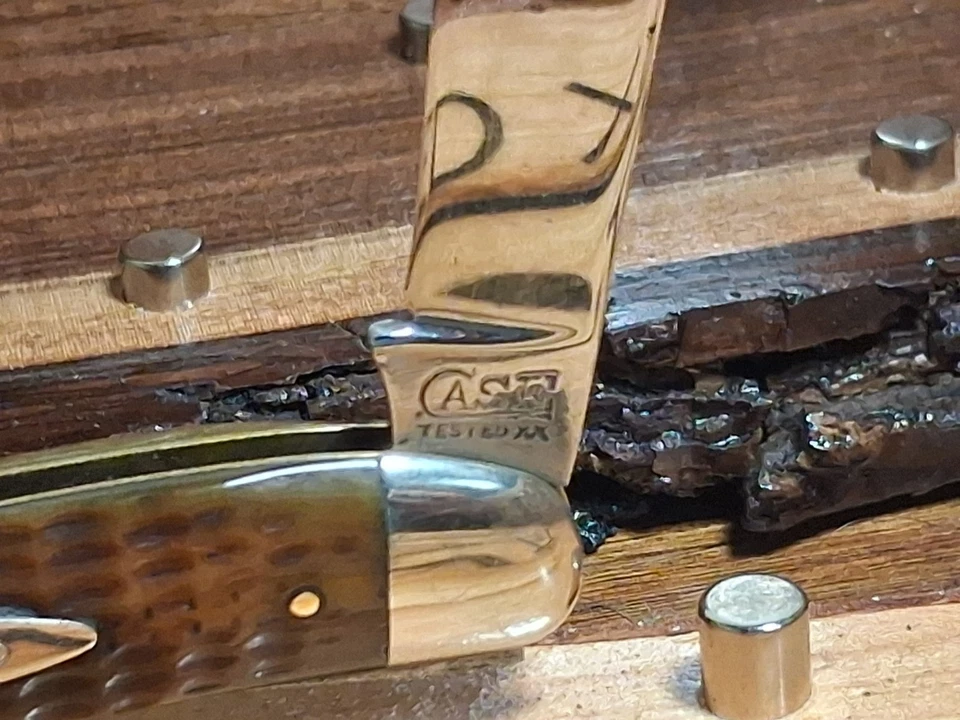 Palillo de dientes Case XX 61098 probado 1920-1940 hueso verde real bonito ver foto leer descripción Foto 2 de 4