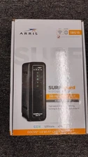 ARRIS SBG10 SURFboard  AC1600 Dual-Band Cable Modem  Router - Black- OBN - F2
