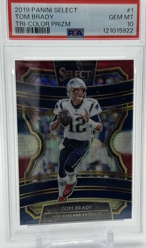 2020 Panini Select Tri-Color Prizm Tom Brady 137/199 PSA 10 Tampa Bay Buccaneers