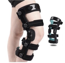 OA unloader knee brace w/ Double Upright ACL PCL support, Adjustable, Left/Large