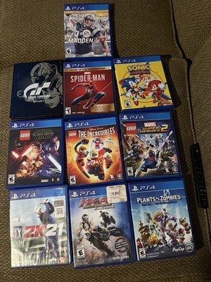 Playstation 4 Lot (10 Games) Cobra Kai, Gran Turismo, Spider-Man, Madden 17-more