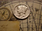 1937-P MERCURY DIME 90% SILVER