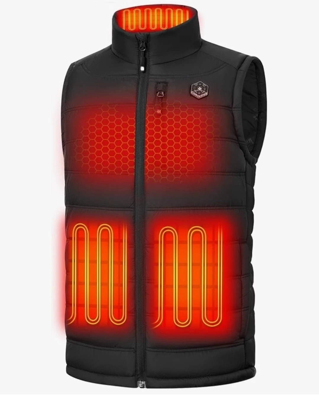 ~HEATED VEST Men's SZ XXL BLK, New, Warm, Valentine's Gift for Men Coats