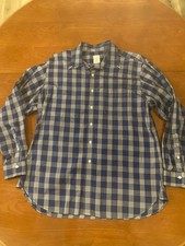 Brooks Brothers Made In USA Regent Blue Plaid Size XL Button Down Shirt