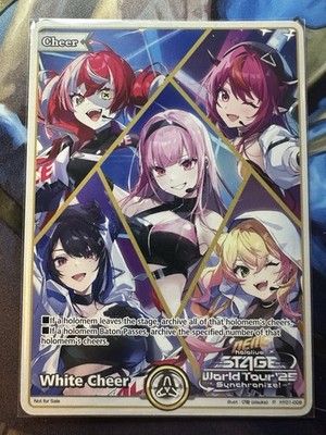 ホロライブワールドツアー2025 白エール　プロモカード ホロカ アニメNYC Anime NYC 2025 Hololive Official Card Game Promo White Cheer