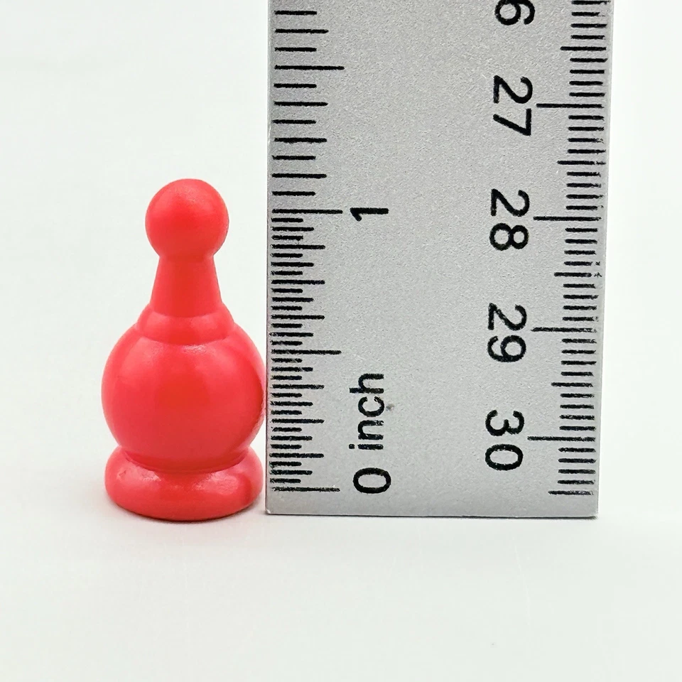 Juego de Mesa Parcheesi 2015 Edición Real Repuesto 4 Peones Rojos Solo Foto 3 de 4