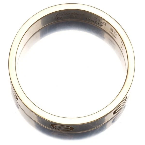 Anel Cartier Love, tamanho 59, ouro amarelo 18K, 750 US9, enviado do Japão - Imagem 2 de 4