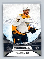 2021-22 Upper Deck Credentials #36 Roman Josi Nashville Predators
