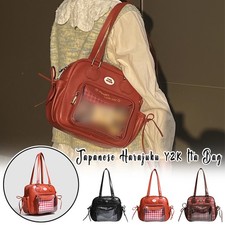 Japanese Harajuku Y2K Ita Bag Transparent Handbag Uniform Shoulder Crossbody Bag