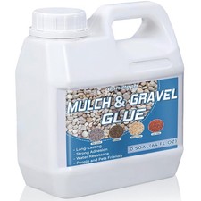 64 OZ Mulch and Rock Glue for Landscaping, Concentrated Pea Gravel Glue, Clear 