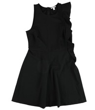 bar III Womens Asymmetrical Fit & Flare Dress