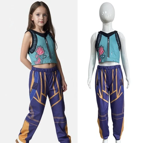 Kids Girls K-Pop Demon Hunters Rumi Mira Zoey Cosplay Costume Fancy Dress Outfit - Picture 25 of 27