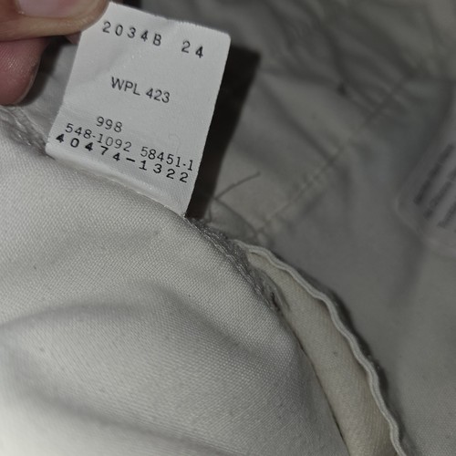 Vintage Dockers Levi's plissierte weiße Herrenhose 38 x 30 hergestellt in den USA - Bild 8 von 14