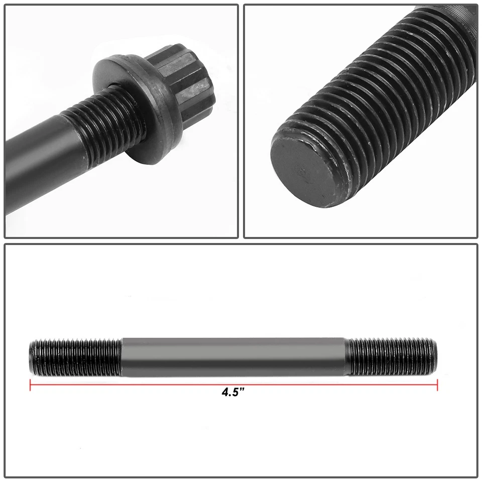 Kits de parafusos de cabeça de porcas sextavadas de cilindro de 12 pontos para Mitsubishi Eclipse 2.0T 94-99 - Imagem 3 de 4