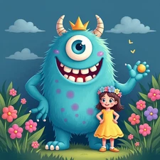 Beautiful Creative Art Photo,  AI Photograph Art, Childrens, Digital Picture