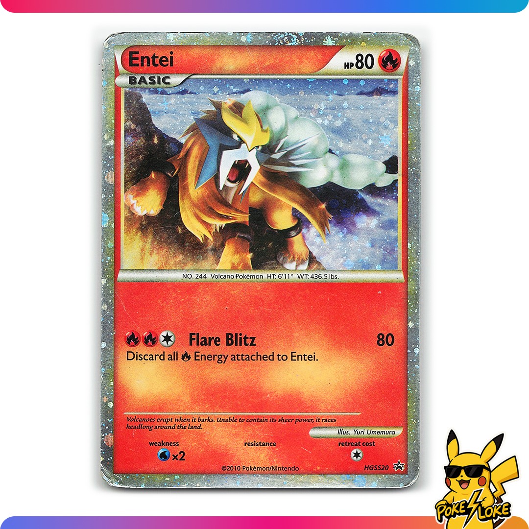 Entei - HGSS20 - Holo - HGSS Black Star Promos - [MP]