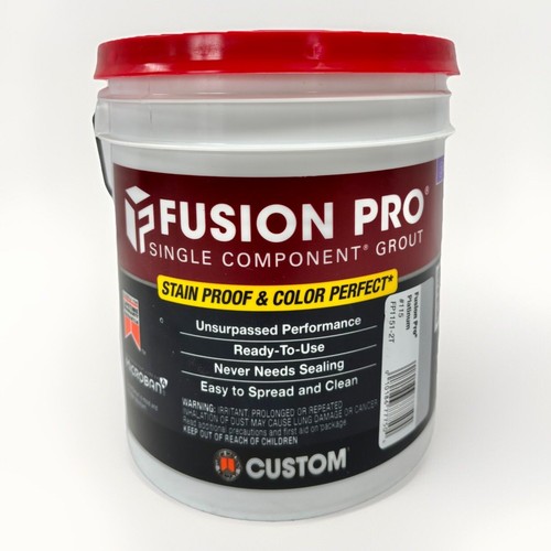 NEW Fusion Pro Single Component Grout, 1 Gallon - Platinum #115, FP1151-2T