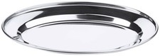 Bratenplatte, Buffetplatte, oval, flach, Edelstahl 18/10, 25-66 cm wählbar