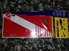 NEW "DIVER" Scuba Dive Aluminum Car Tag by "Inovative Scuba Concepts"