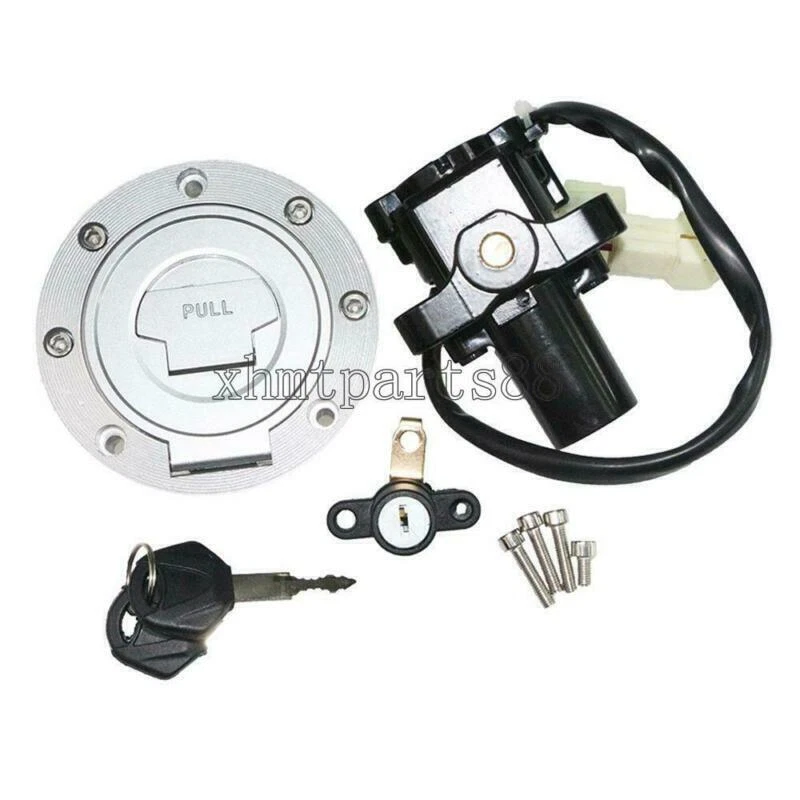 Interruptor de encendido tapa de gas combustible bloqueo de asiento para Yamaha FZ6 2004-2009 FZ6R 2009-2014 Foto 2 de 4
