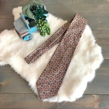 Vintage Accents Multicolor Patterned Silk Necktie