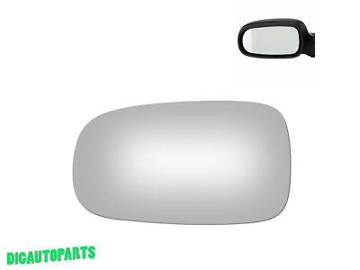 Driver Left Side Mirror Glass for 03-11 Saab 9-3 93 / 03-09 Saab 9-5 95 LH Flat