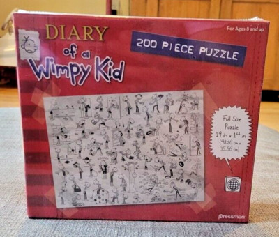 2010 Diary of a Wimpy Kid 200 Piece Red Box Jigsaw Puzzle Pressman sealed NIB