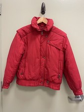 Bogner Womens Red Ski Jacket Size 10 Made in USA Full Zip